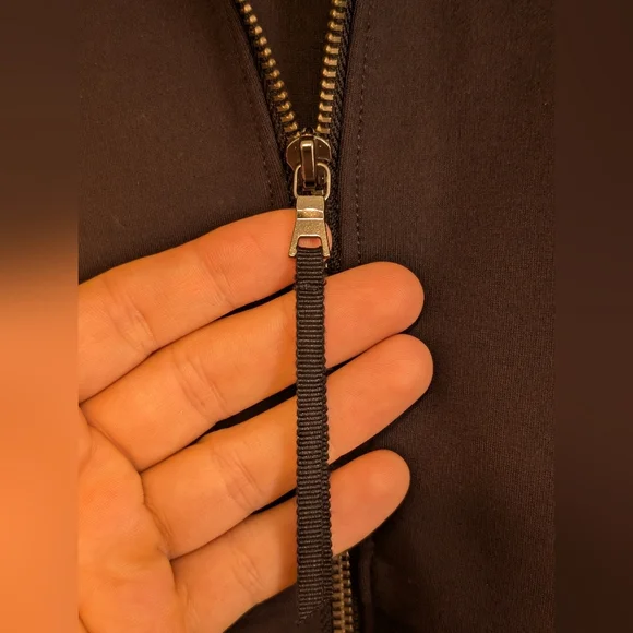 SPANX perfect aline 3/4 sleeve navy zip dress NWOT - Picture 10 of 11